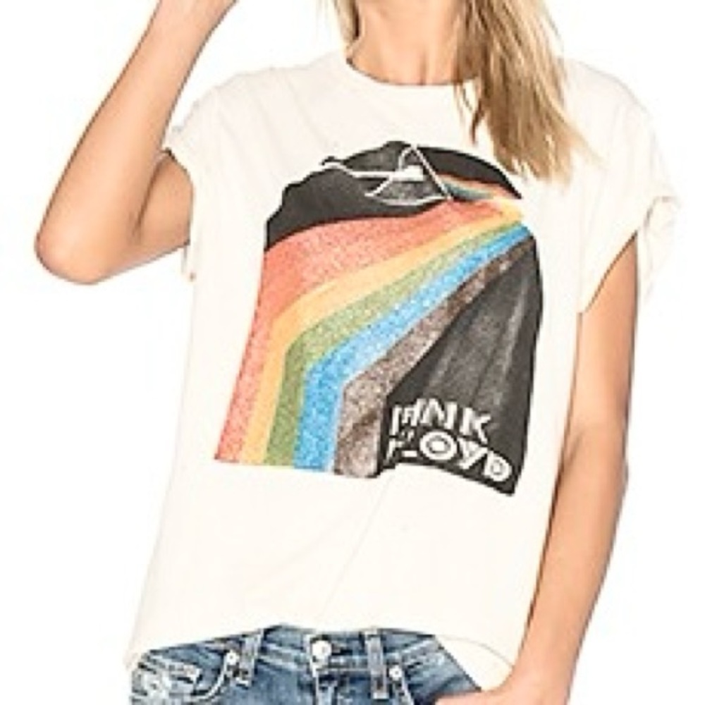 MadeWorn brand Pink Floyd tee. Intentionally distressed great vintage tee.